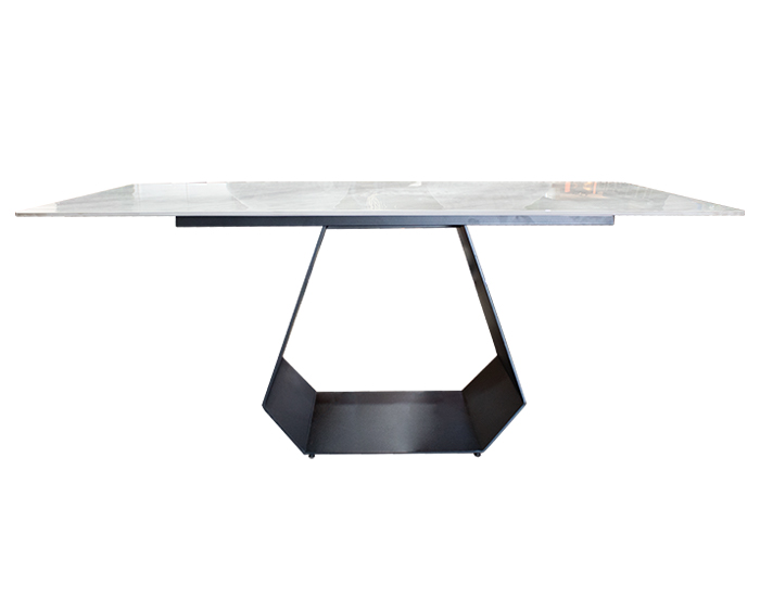 MESA DE COMEDOR RECTANGULAR GRIS (180×90cm)