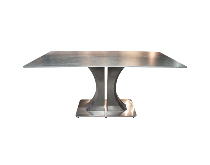 MESA DE COMEDOR GRIS (160×80cm)