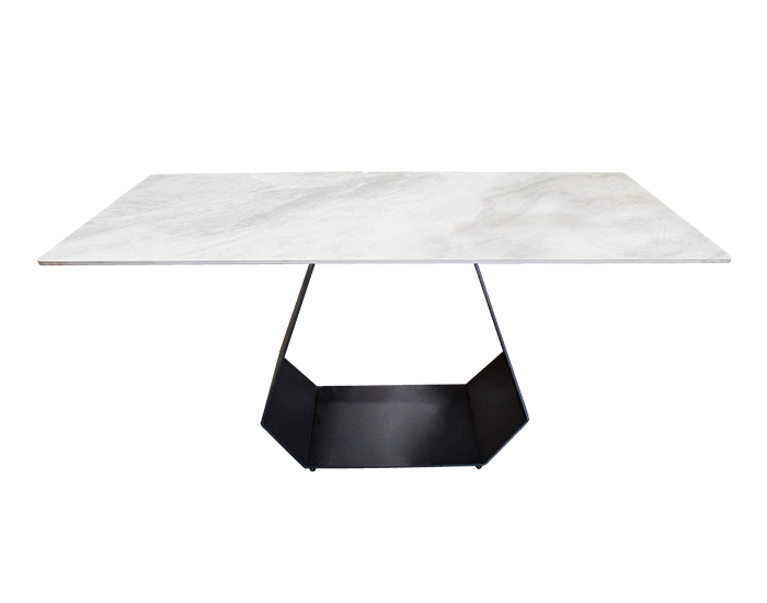 MESA DE COMEDOR RECTANGULAR GRIS (160×80cm)