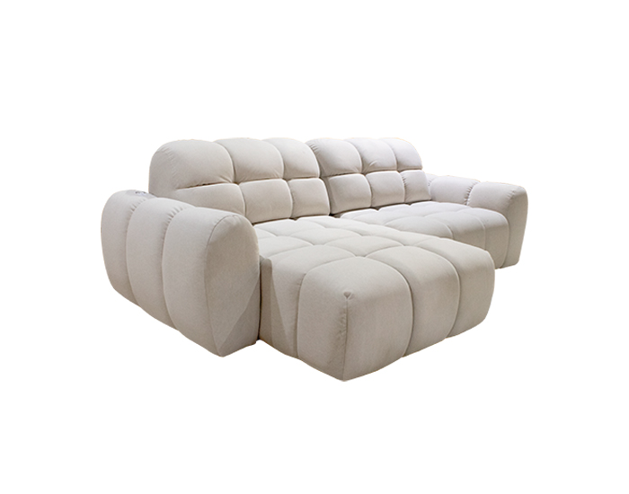 SOFA CAMA ELÉCTRICO DERECHO (257x90x105 cm)TEXTURA LISA